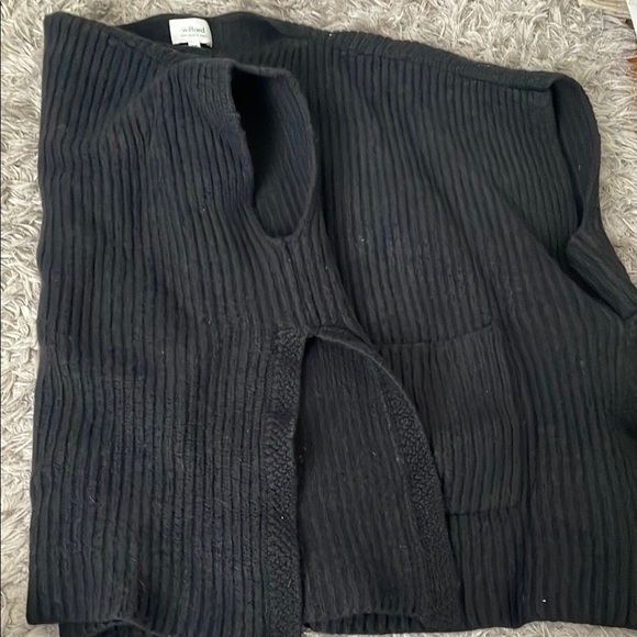 Wilfred Black Ribbed Sweater Shrug - Picture 2 of 5